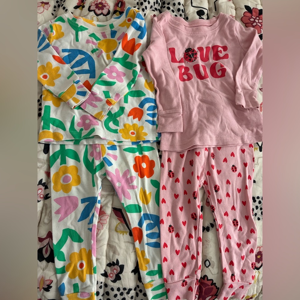 Old Navy Girls Pajama Sets - Pink & Multi Floral